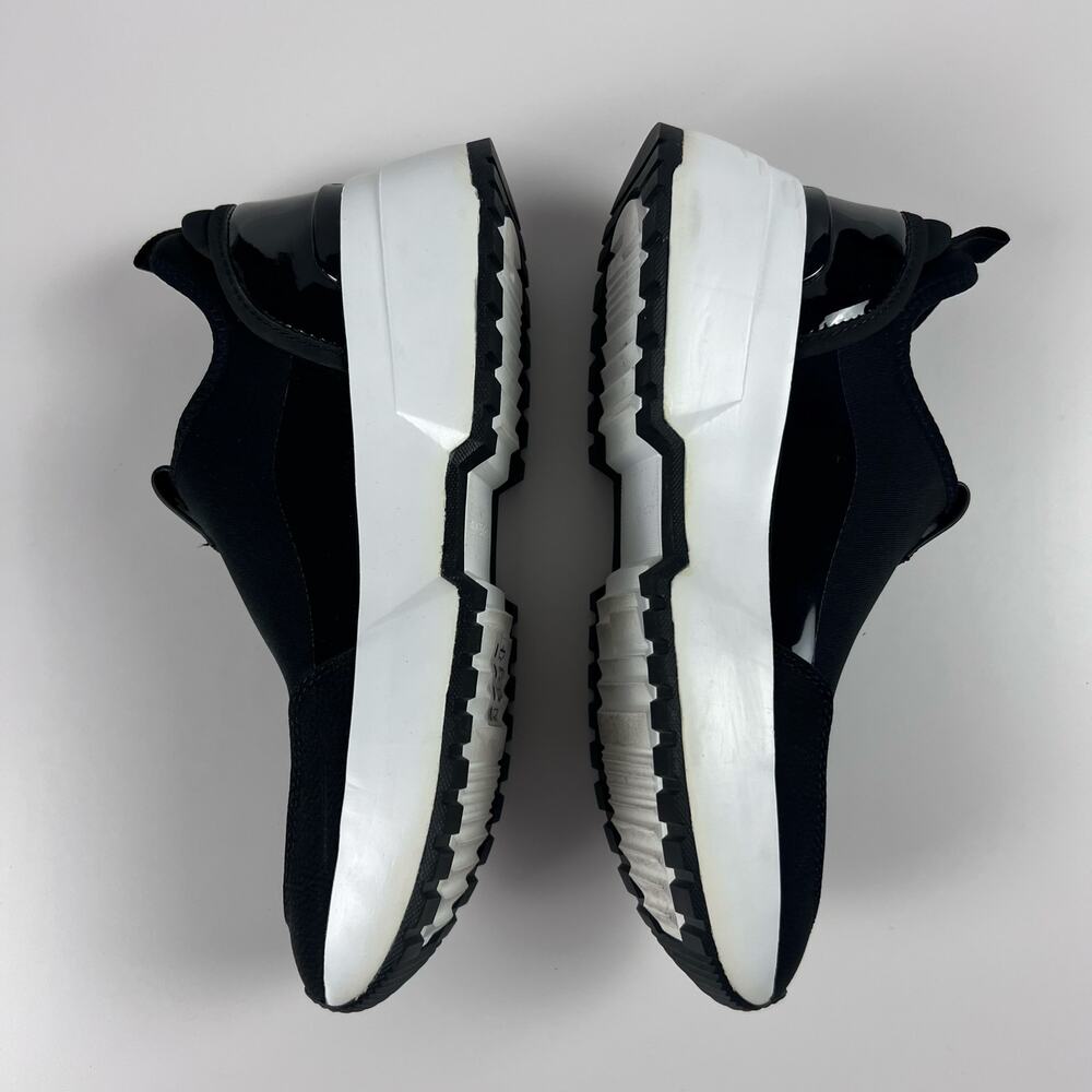 Michael Kors Muse Scuba Slip-On Trainer Sneakers Black White 8.5 - Picture 7 of 12
